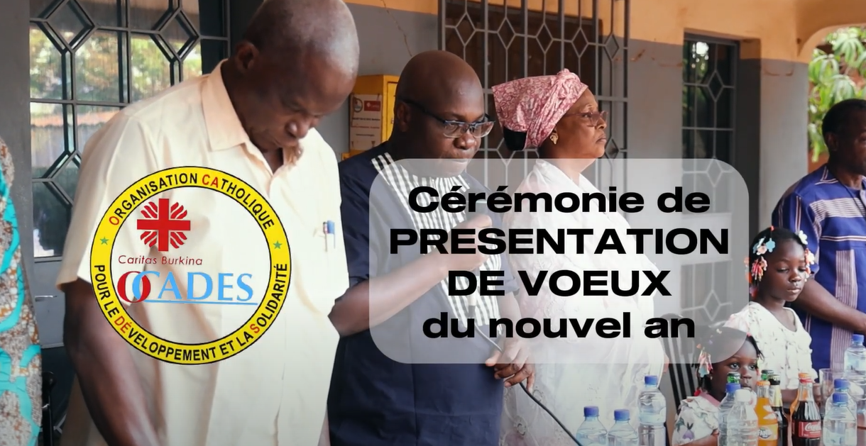 Présentation des Vœux 2025 : Une Journée de Partage et d’Hommage à l’OCADES Ouagadougou  Le samedi 11 janvier 2025, l’OCADES Caritas Ouagadougou a organisé une chaleureuse cérémonie de présentation des vœux, réunissant le personnel et leurs familles. Cet événement, marqué par une ambiance conviviale, a renforcé les liens au sein de l’organisation pour bien démarrer la nouvelle année.  